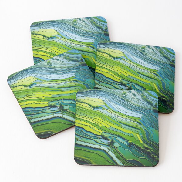 Item preview, Rice fields designed and sold by JeNoStudio.