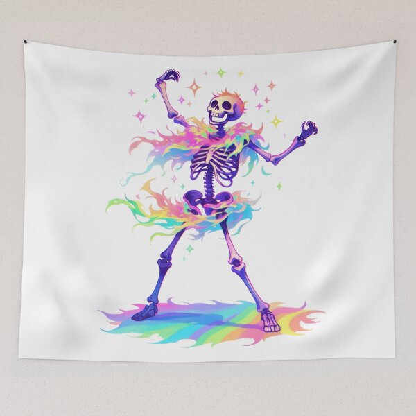 Item preview, Boney Boogie: Skeleton's Spectrum Shimmy designed and sold by KaleidoKiosk.