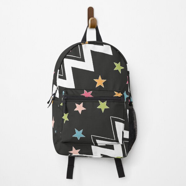 Item preview, Zig zag star pattern in black and white designed and sold by Thalia Roman.
