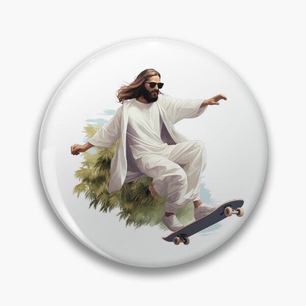Item preview, Jesus Riding a Skateboard designed and sold by LucasMinimal.