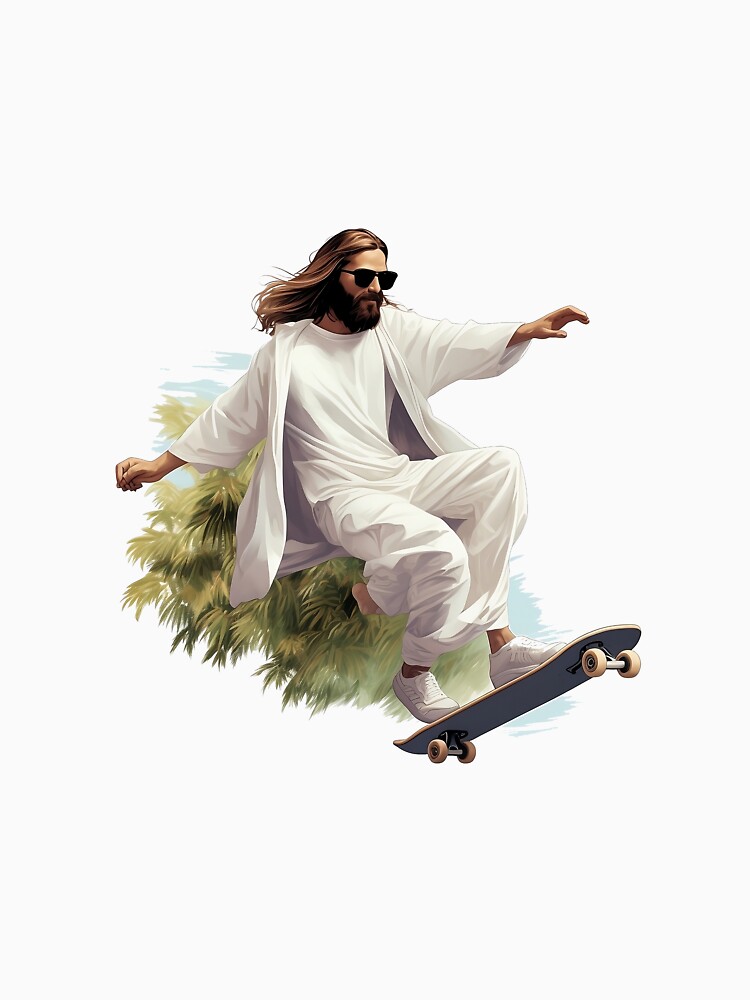 Skateboarding Jesus Jesus Classic T-Shirt | Redbubble