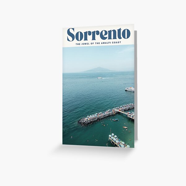 Item preview, Sorrento Italy Vintage Travel Poster designed and sold by Chloelineberg.