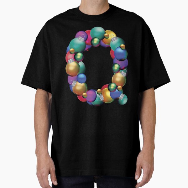 CHRISTMAS LETTER Q Oversized T-Shirt