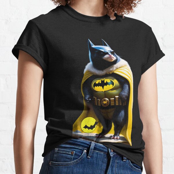 Playera con logo de Batman y calcomanías exclusivas, para mujer