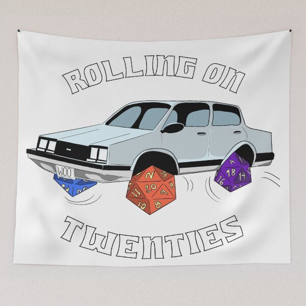 Item preview, Rolling on Twenties designed and sold by KingdomNerds.