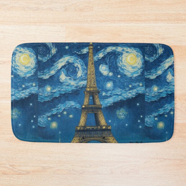 Item preview, Starry night in Paris Van Gogh Starry Night Eiffel Tower designed and sold by Vangoholic.