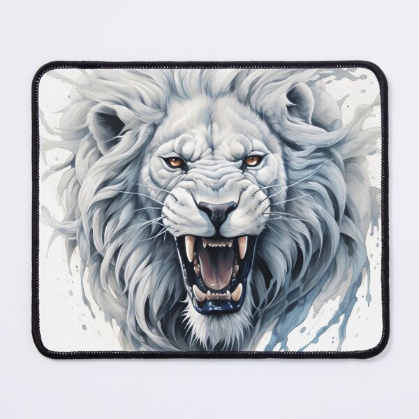 Item preview, White lion designed and sold by toaderbogdan88.