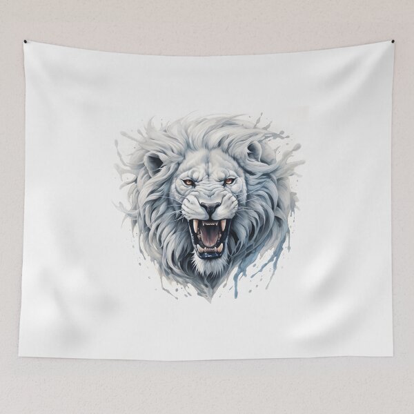 Item preview, White lion designed and sold by toaderbogdan88.
