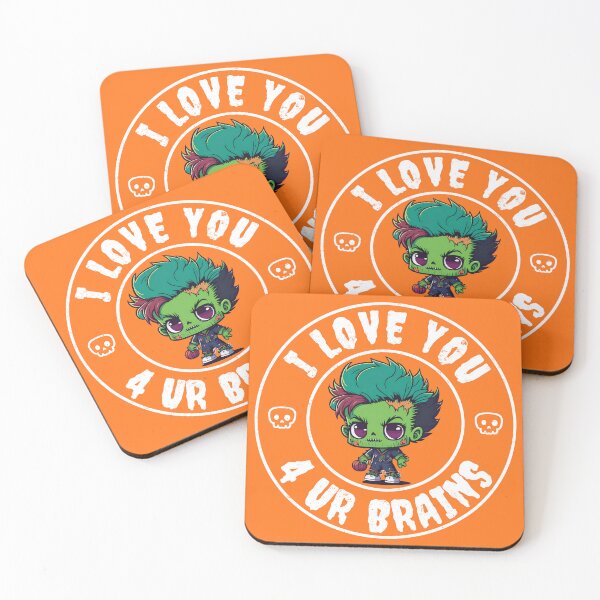Item preview, Funny Zombie - Zombie Halloween - I love you 4 ur brains designed and sold by brindled.