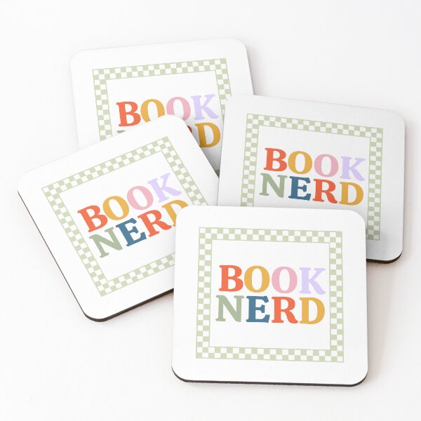 Item preview, Colorful Book Nerd with Green Checkered Pattern Sticker designed and sold by ChapterChums.