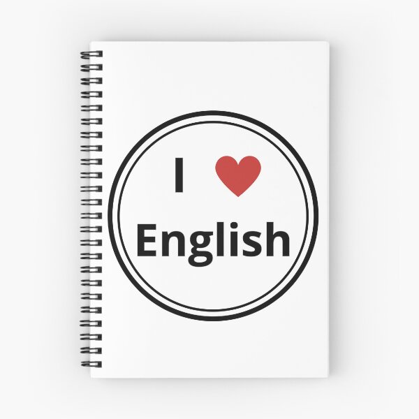 Item preview, black and white circle of i love english designed and sold by language-des.