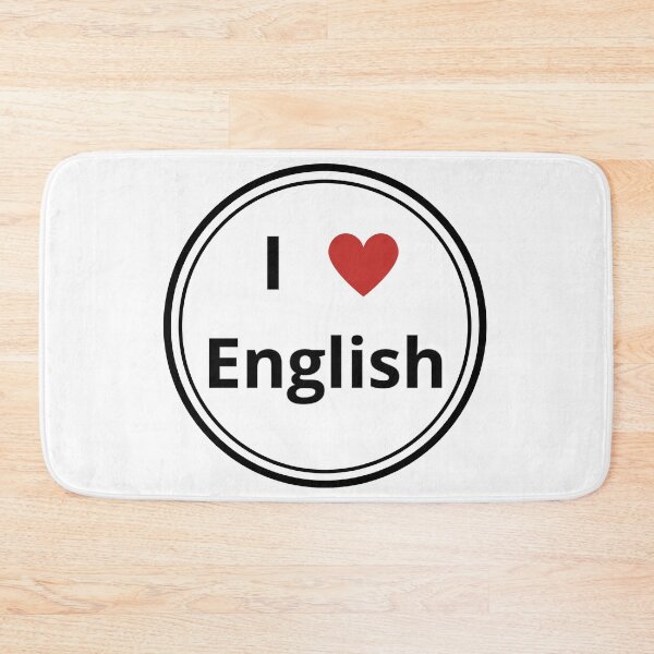 Item preview, black and white circle of i love english designed and sold by language-des.