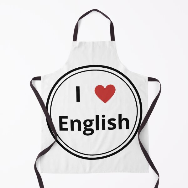 Item preview, black and white circle of i love english designed and sold by language-des.