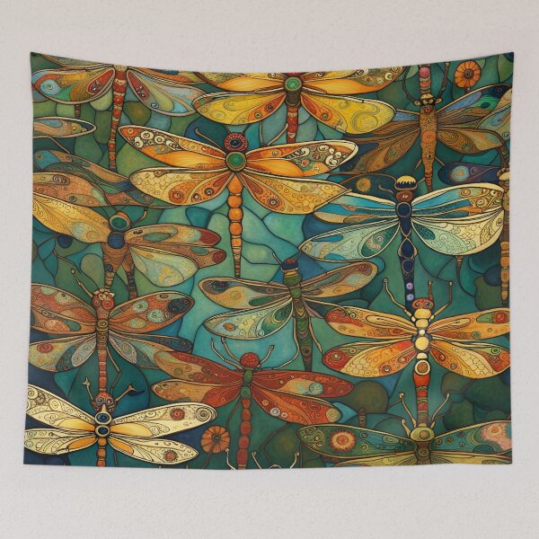 Item preview, Dragonfly Party III Dragonflies On The Wing designed and sold by Glimmersmith.