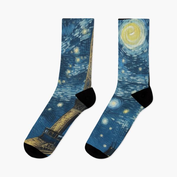 Item preview, Starry night in Paris Van Gogh Starry Night Eiffel Tower designed and sold by Vangoholic.