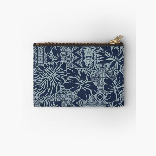Item preview, Blue Hawaiian Hibiscus Tapa designed and sold by J Marielle Designs.