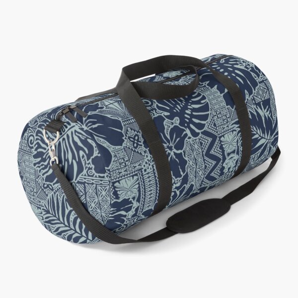 Item preview, Blue Hawaiian Hibiscus Tapa designed and sold by J Marielle Designs.