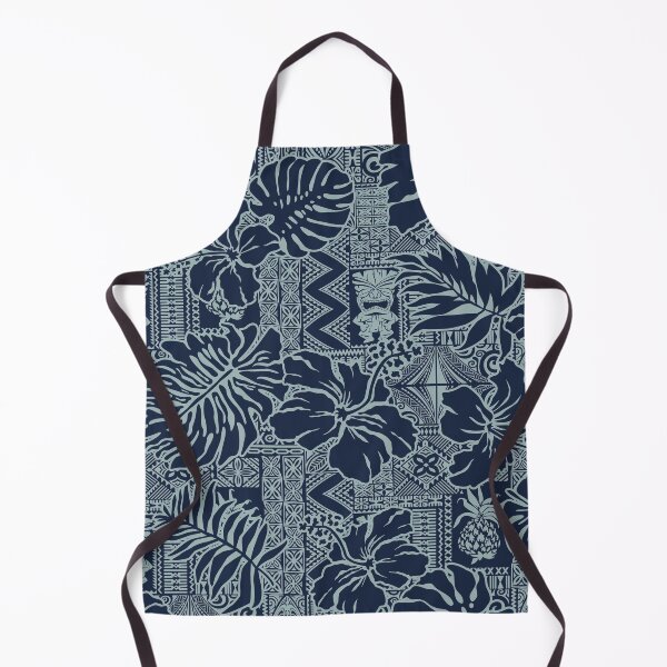 Item preview, Blue Hawaiian Hibiscus Tapa designed and sold by J Marielle Designs.