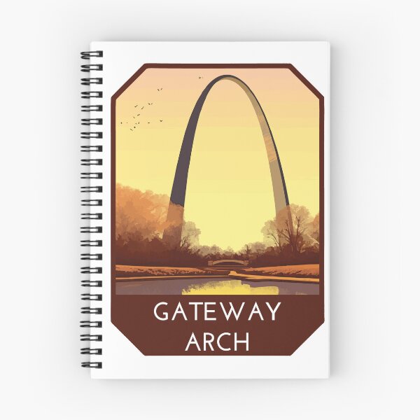 Item preview, Gateway Arch National Park Vintage Travel Art designed and sold by electricninja.