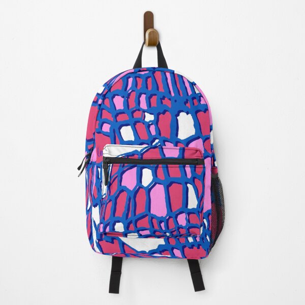 Item preview, Abstract cutout mask (blue pink red white background) designed and sold by MentaLee.