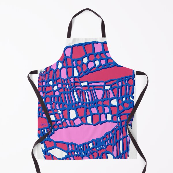 Item preview, Abstract cutout mask (blue pink red white background) designed and sold by MentaLee.
