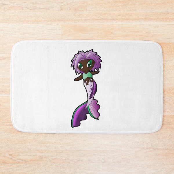 Item preview, Lavender Field Sleek Finned Mermaid designed and sold by DreamPiggle.