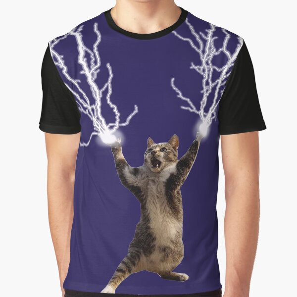 "Lightning Cat" Tshirt by viCdesign Redbubble