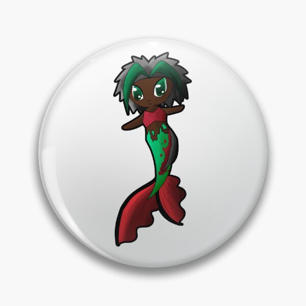 Item preview, Sleek Fin Christmas Poinsetta Mermaid designed and sold by DreamPiggle.