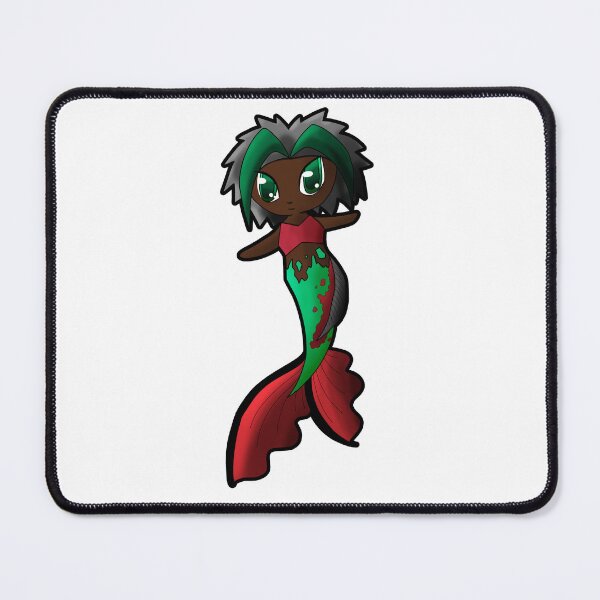 Item preview, Sleek Fin Christmas Poinsetta Mermaid designed and sold by DreamPiggle.