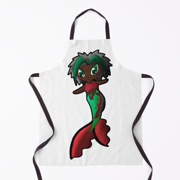 Item preview, Sleek Fin Christmas Poinsetta Mermaid designed and sold by DreamPiggle.