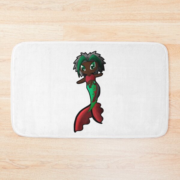 Item preview, Sleek Fin Christmas Poinsetta Mermaid designed and sold by DreamPiggle.