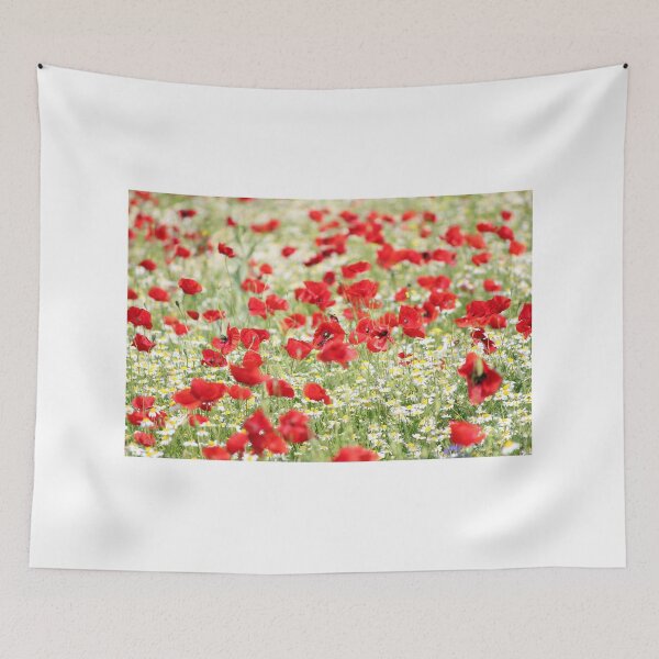 Item preview, wild flowers meadow spring scene designed and sold by goceris.