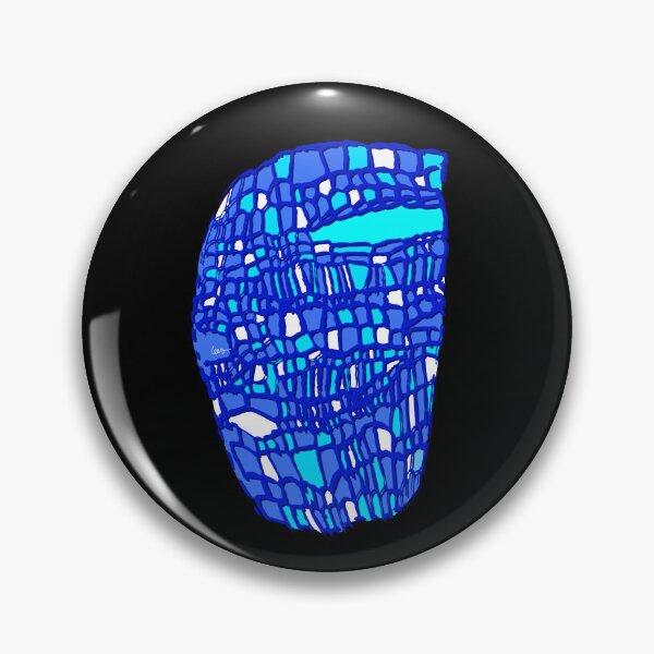 Item preview, Abstract cutout mask (blues black background) designed and sold by MentaLee.