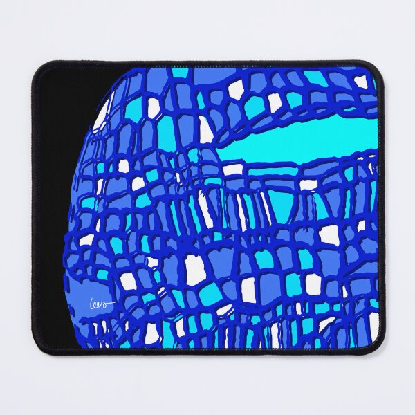 Item preview, Abstract cutout mask (blues black background) designed and sold by MentaLee.