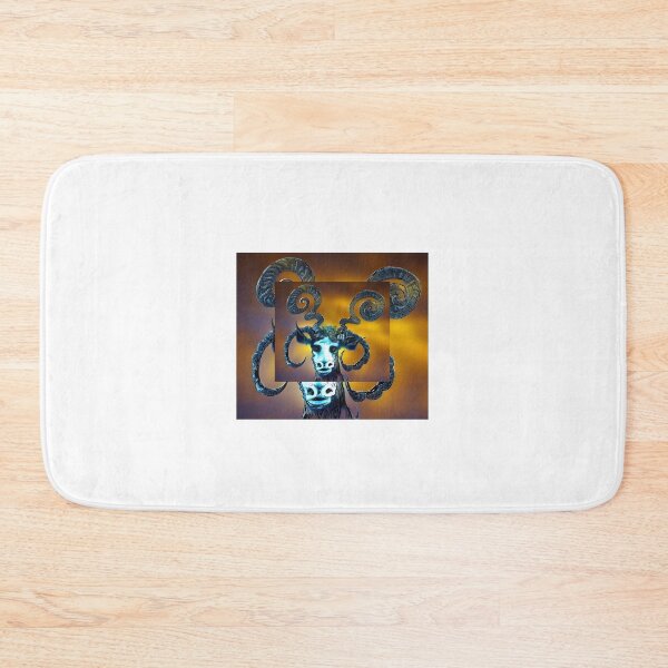 Item preview, Blue faced funky goat  designed and sold by Doodle Mind Journeys.