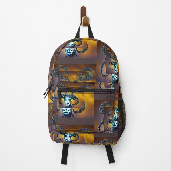 Item preview, Blue faced funky goat  designed and sold by Doodle Mind Journeys.