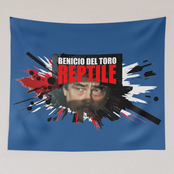 Item preview, Benicio Del Toro Reptile movie graphic illustration design ironpalette designed and sold by ironpalette.