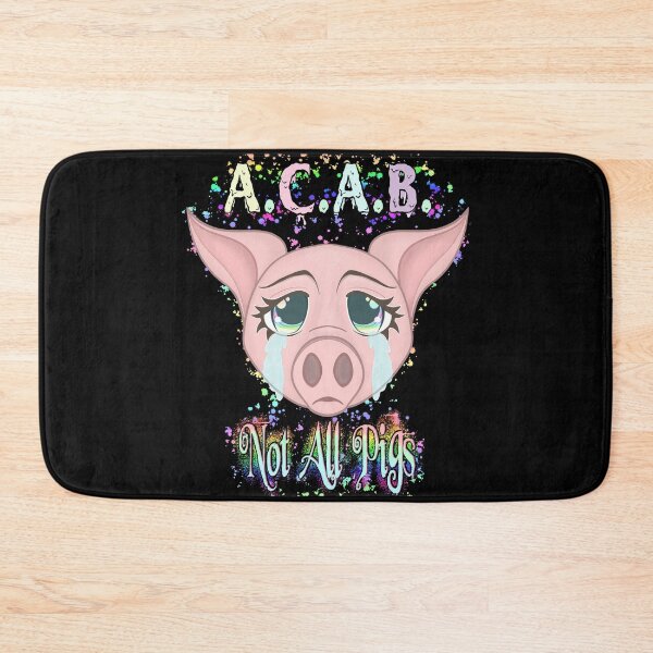 Item preview, ACAB Not All Pigs Pastel Rainbow Design designed and sold by ThatBeesElbows.
