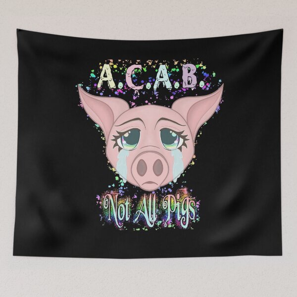 Item preview, ACAB Not All Pigs Pastel Rainbow Design designed and sold by ThatBeesElbows.