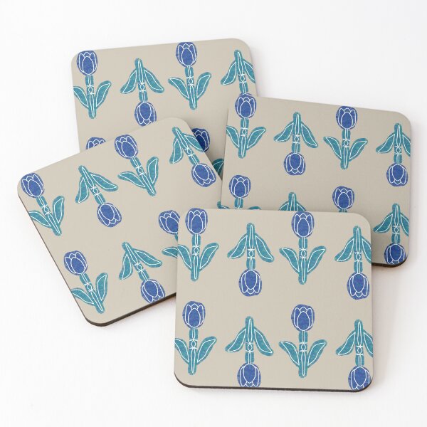 Item preview, Blue hard to speak up flower designed and sold by anxi0usgh0st.