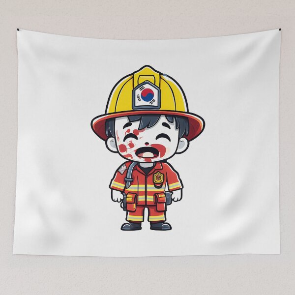 Item preview, Firefighter Korean Zombie designed and sold by magicalofart.