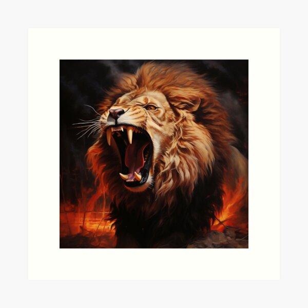 The Roaring Lion Wall Art for Sale | Redbubble