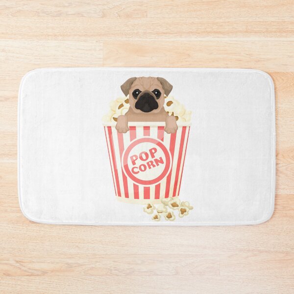 Item preview, Happy Popcorn Pug designed and sold by InspireWithLove.