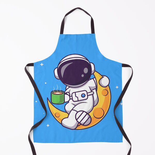 Item preview, Cosmic Coffee Break: Cute Astronaut Drinking Coffee on the Moon Cartoon Vector Icon Illustration designed and sold by hjian8219.