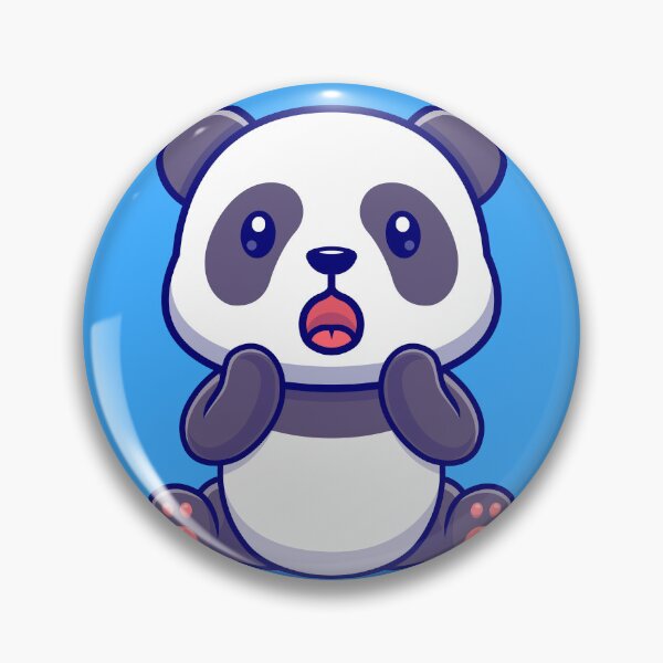 Item preview, Adorable Panda Surprise: Cute Panda Surprised Cartoon Vector Icon Illustration designed and sold by hjian8219.