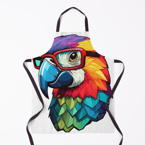 Item preview, Geometric Parrot with Glasses designed and sold by twXstedstXckers.