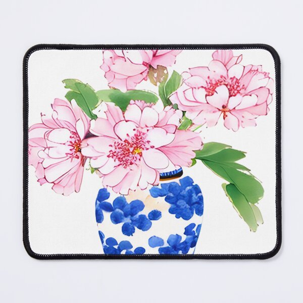 Item preview, Peonies in chinoiserie jar designed and sold by SophieClimaArt.