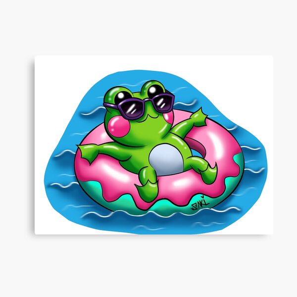 Froggy Summery Canvas Print