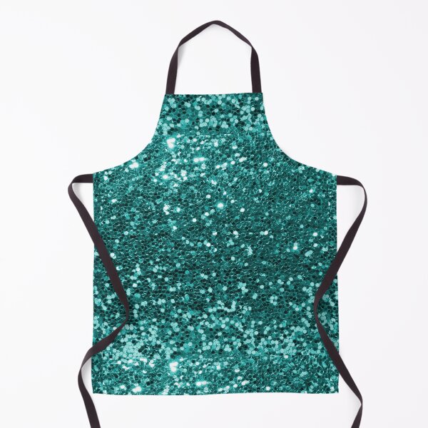 Item preview, Turquoise Blue Glitter Look Chunky Sequin designed and sold by ColorFlowArt.