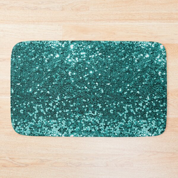 Item preview, Turquoise Blue Glitter Look Chunky Sequin designed and sold by ColorFlowArt.